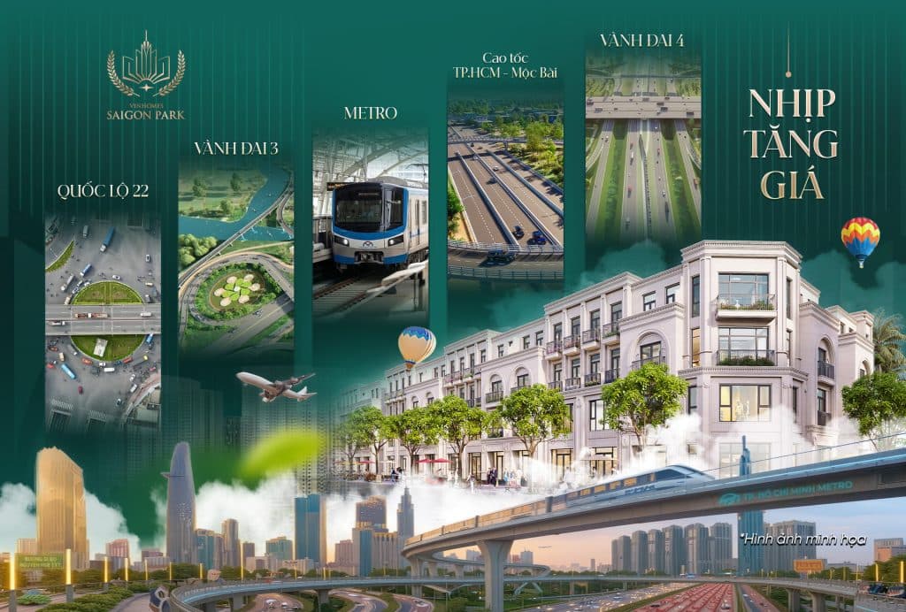 Hạ tầng giao thông Vinhomes Hóc Môn & các dự án trọng điểm
