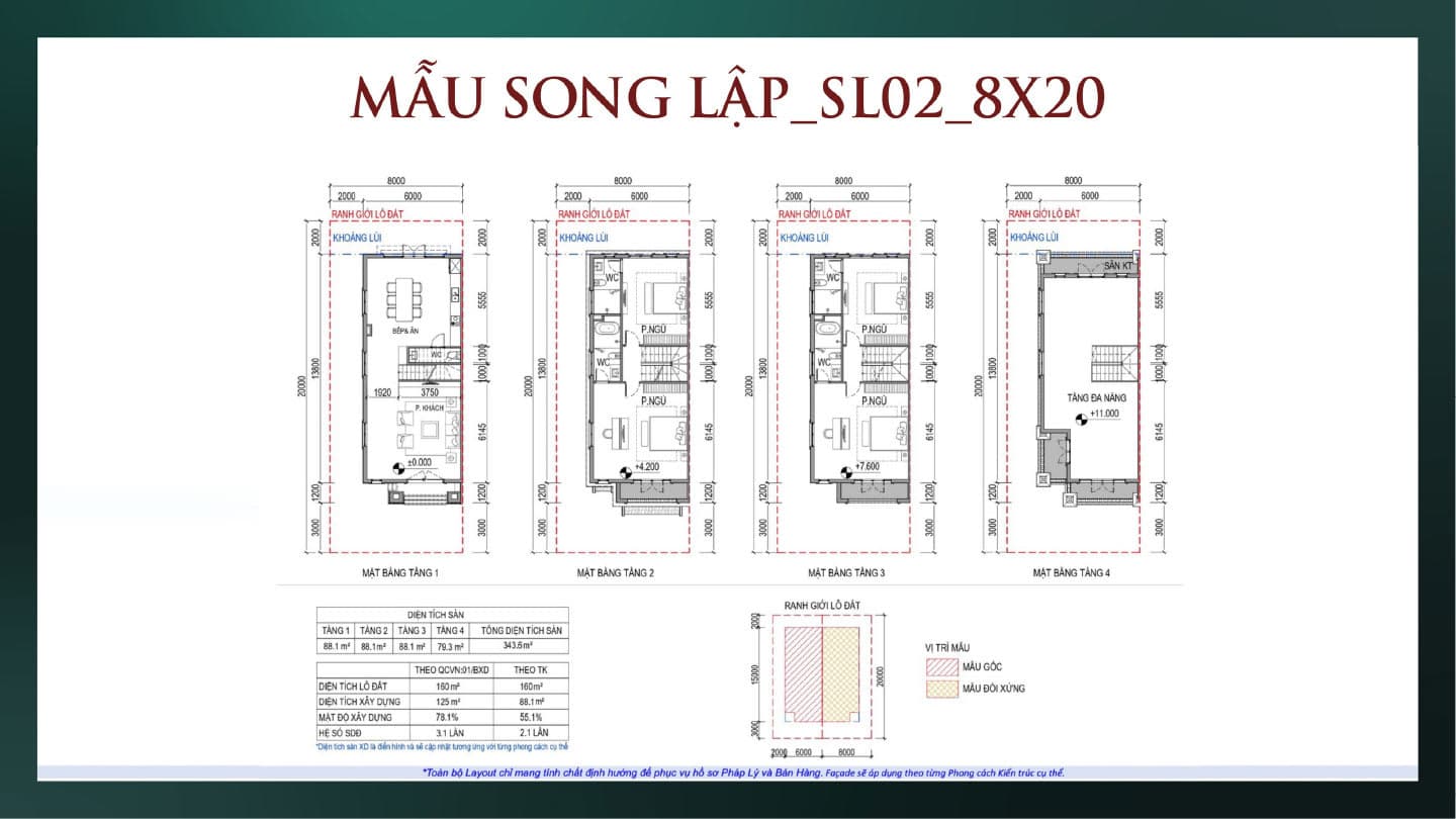 Mẫu Song Lập SL02_8x20
