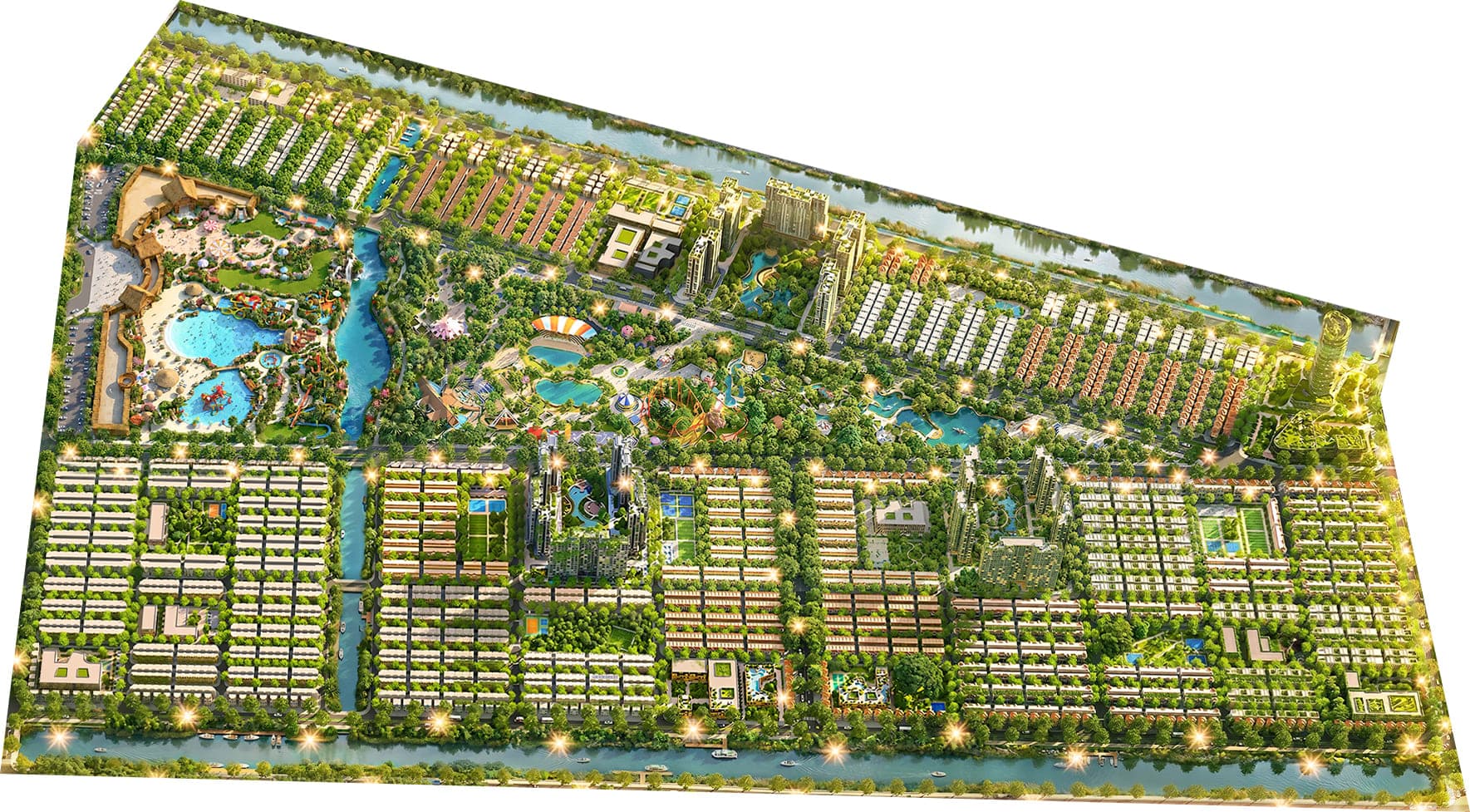 Khu 3 Công viên Biển xanh - Laguna Park.