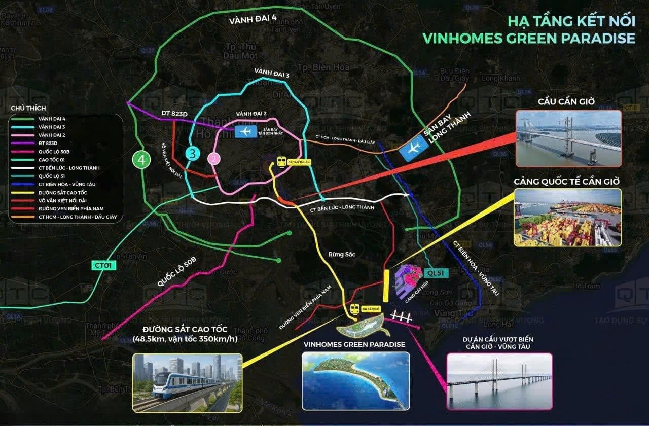 Giải mã đòn bẩy hạ tầng tỷ đô: Vinhomes Green Paradise vươn mình thành hạt nhân trung tâm mới của TP.HCM.